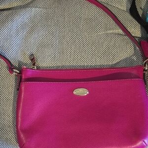 Coach Pink Crossbody Bag with Adjustable Strap